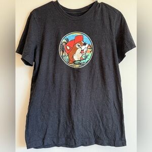 Buc-ee’s Retro Circle Logo Tee • Black Graphic • Medium